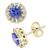 商品第9个颜色Tanzanite/14k Yellow Gold, Effy | EFFY® Tanzanite (9/10 ct. t.w.) & Diamond (1/3 ct. t.w.) Stud Earrings in 14k White Gold (Also available in Ruby, Emerald & Sapphire)