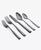 颜色: Black, Cambridge Silversmiths | Samira Satin 20-Piece Flatware Set, Service for 4