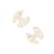 商品第7个颜色Oatmeal W/ White Dot, Baby Bling | Infant-Toddler 2-pack Patterned Dot Baby Fab-Bow-Lous® Hair Clips for Girls
