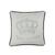 商品Juicy Couture | Velvet Rhinestone Crown Decorative Pillow, 20" x 20"颜色Grey/silver
