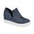 商品第5个颜色Blue, Journee Collection | Women's Cardi Wedge Sneakers