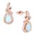 颜色: Opal, Macy's | Amethyst (1-1/4 ct. t.w.) & Lab-Grown White Sapphire (1/3 ct. t.w.) Swirl Drop Earrings in 14k Gold-Plated Sterling Silver (Also in Additional Gemstones)