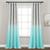 颜色: aqua_gray, Lush Decor | Glitter Ombre Metallic Print Window Curtain Panel Set