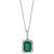 颜色: Emerald/White Gold, Effy | Brasilica by EFFY® Emerald (1-3/8 ct. t.w.) and Diamond (1/4 ct. t.w.) Pendant Necklace in 14k Gold or 14k White Gold, Created for Macy's