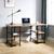 商品第2个颜色caramel, Hulala Home | Eldar Contemporary Modern Adjustable Desk with a powder-coated metal frame