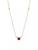 颜色: RUBY, Anzie | Dew Drop 14K Yellow Gold & Birthstone Pendant Necklace