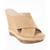 color Golden Sand- Polyester, Charles David | Women's Alternative Wedge Sandals