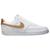 颜色: White/White/Metallic Gold, NIKE | Nike Court Vision Low - Women's