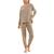 颜色: Fungi, Roudelain | Women's Cloud Dancer 2-Pc. Cable-Knit Pajamas Set