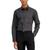 商品Alfani | Men's Slim Fit Stripe Dress Shirt, Created for Macy's颜色Grey Black