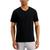 商品Alfani | Men's Solid V-Neck T-Shirt, Created for Macy's颜色Black