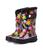 颜色: Black Multi, Bogs | Rain Boots Rainbow Flower (Toddler/Little Kid/Big Kid)