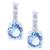 商品Giani Bernini | Fine Crystal with Cubic Zirconia Bar Drop Earring in Sterling Silver (Available in Clear, Blue, Light Blue and Red)颜色Light Blue