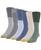 颜色: Sage, Khaki Marl, Marbled Navy, Light Blue, Natural/Black, Light Grey, Gold Toe | Men's 6-Pack Casual Stanton Socks