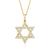 颜色: 18 in, Ross-Simons | Ross-Simons Round and Baguette Diamond Star Of David Necklace in 14kt Yellow Gold