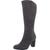 商品Style & Co | Style & Co. Womens Addyy Faux Suede Wide Calf Knee-High Boots颜色Grey Micro