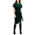 商品Kensie | Stretch-Velvet Boatneck Tie-Waist Sheath Dress颜色Emerald