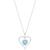 颜色: Blue Topaz, Macy's | Birthstone Gemstone & Diamond Accent Heart 18" Pendant Necklace in 14k Gold-Plated Sterling Silver