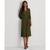 color Dark Tropical Olive, Ralph Lauren | Surplice Georgette Midi Dress