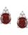 颜色: Garnet with 14k White Gold, Macy's | Gemstone & Diamond Accent Stud Earrings