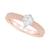 商品第1个颜色Rose Gold, Macy's | Diamond Pear Engagement Ring (1-1/5 ct. t.w.) in 14k Gold