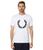 color White, Fred Perry | Flock Laurel Wreath T-Shirt