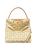 color CREAM, Tory Burch | Lee Radziwill Woven Leather Double Bag