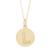 ADORNIA | Adornia Initial Circle Disc Necklace gold, 颜色yellow - l