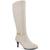商品Karen Scott | Karen Scott Womens Hanna Wide Calf Tall Knee-High Boots颜色White Smooth