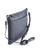 color Navy Blue, ROYCE New York | Pebble Grain Leather Crossbody