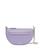 color Soft Violet, Burberry | Olympia Leather Saddle Bag
