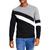 INC International | INC Mens Chevron Comfy Sweatshirt, 颜色Deep Black