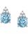 颜色: Blue Topaz with 14k White Gold, Macy's | Gemstone & Diamond Accent Stud Earrings