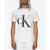 商品Calvin Klein | Men's Monogram Logo Graphic T-Shirt颜色Brilliant White
