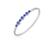 Tahari | Clear Glass Stone Hinged Cuff Bracelet, 颜色Blue