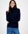 颜色: Sky Captain, Tommy Hilfiger | Women's Cotton Turtleneck Sweater