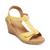商品Rockport | Women's Blanca T Strap Wedge Sandals颜色Yellow