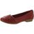 color Red Leather, Clarks | Clarks Womens Sara Clover Leather Woven Ballet Flats