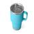 颜色: Reef Blue, YETI | YETI Rambler Tumbler with Handle and Straw Lid, Vacuum Insulated Travel Mug, Stainless Steel