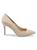 color NUDE, Charles David | Vibe Point-Toe Leather & Suede Pumps