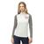 商品Norrøna | Norrona Women's Pureull Zip Neck Top颜色Snowdrop / Castor Grey