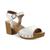 商品Style & Co | Style & Co. Womens Anddreas Faux Leather Clog Heel Sandals颜色White Smooth