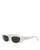 商品Celine | Bold 3 Dots Geometric Sunglasses, 55 mm颜色White/Gray Solid