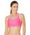 color Pink Punk/White, Under Armour | Cross-Back Mid Bra