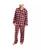 颜色: Red, Black and White, Hanes | Men's Flannel Plaid Pajama Set