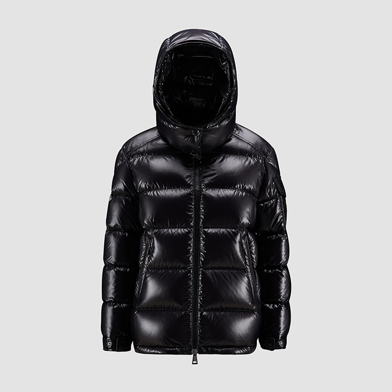 颜色: 黑色, Moncler | 蒙口 MAIRE系列女士灰白色短款羽绒服 J20931A0014268950032（三色可选）