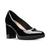 商品Clarks | Women's Bayla Skip Slip-On Platform Pumps颜色Black Patent