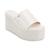 DKNY | Women's Adalira Slip-On Platform Wedge Slide Sandals, 颜色Egg Nog
