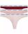 颜色: Syrah/subdued/prairie Peach, Calvin Klein | Women's 3-Pk. Modern Logo Low-Rise Thong Underwear QD5209