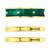 颜色: Green/Gold, Macy's | 3-Pc. Set Enamel & Polished Stack Rings in 14k Gold-Plated Sterling Silver